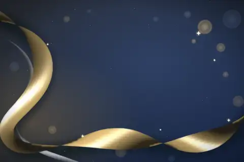 Goldenes Satinband