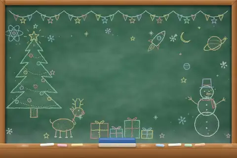 Weihnachtliches Tafelbild
