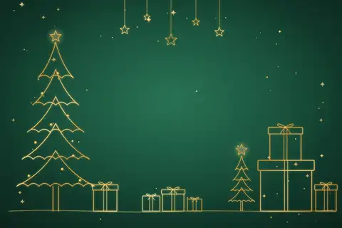 Goldene Geschenklinien