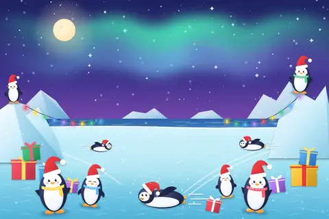 Pinguin-Eisparty