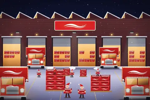 Weihnachtliches Truck-Depot