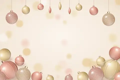 Roségold Christbaumkugeln