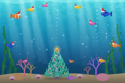 Weihnachten unter Wasser