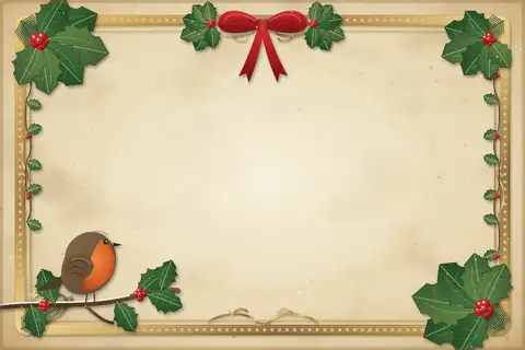 Viktorianische Weihnachtskarte