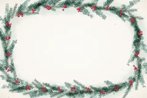 Aquarellkranz mit Eukalyptus