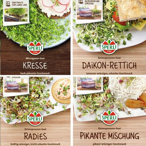Samen-Set "Bunte Bio-Sprossenvielfalt"